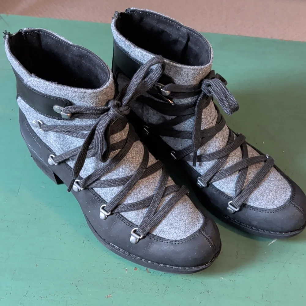 Merrill SHILOH II Warm Boot Winter Fashion Grey Black Leather